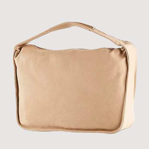 Patrizia Pepe borsa a spalla Contemporary Hobo grande in pelle beige