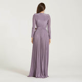 Elisabetta Franchi abito red carpet lurex violet