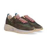 Serafini sneaker Malibu pelle camoscio verde