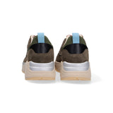 Serafini sneaker Malibu pelle camoscio verde