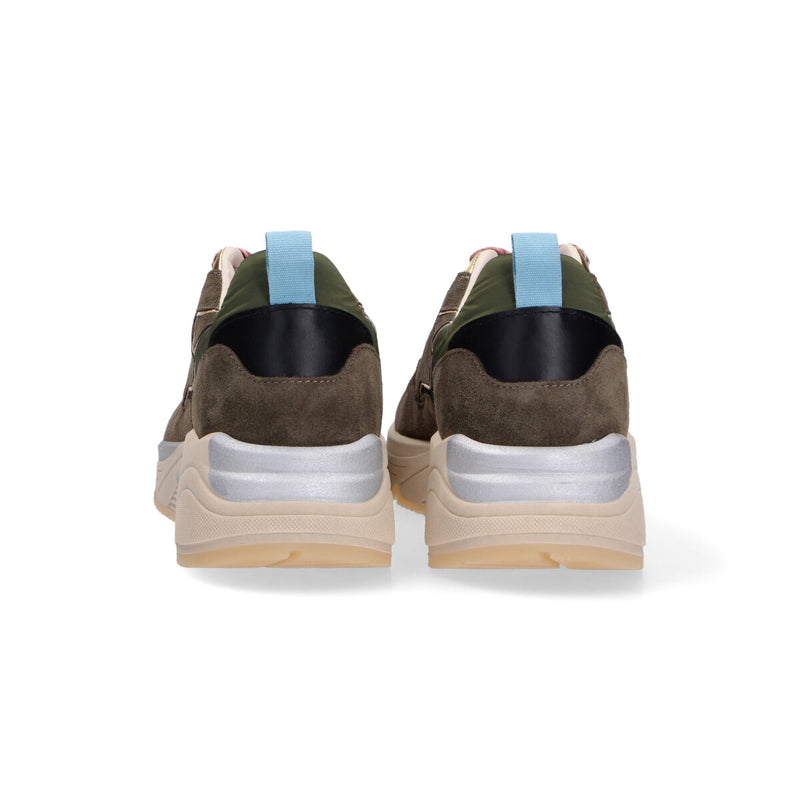 Serafini sneaker Malibu pelle camoscio verde