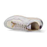 Serafini sneaker Malibu cavallino nylon panna