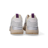 Serafini sneaker Malibu cavallino nylon panna