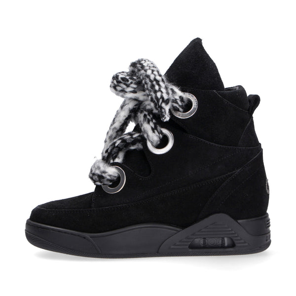 Serafini sneaker Sydney camoscio nero