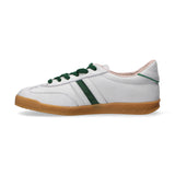 Serafini sneaker Flat gold pelle bianca