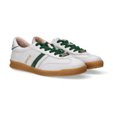 Serafini sneaker Flat gold pelle bianca