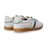 Serafini sneaker Flat gold pelle bianca