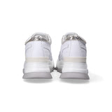 Rucoline sneaker Aki pelle bianco argento