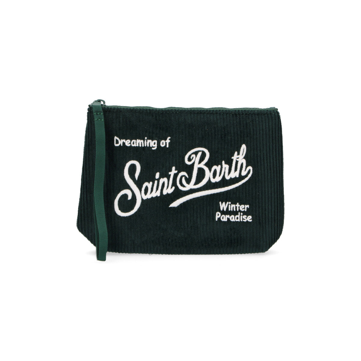 MC2 Saint Barth pochette Aline corduroy verde