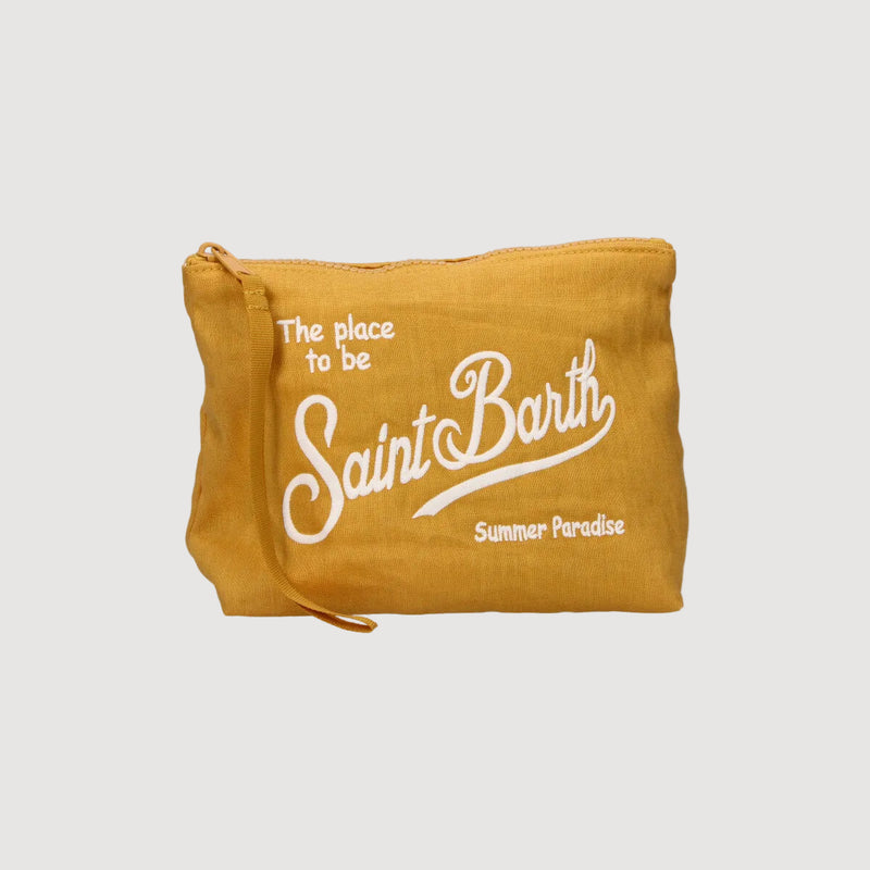 Mc2 Saint Barth pochette Aline soft linen gialla