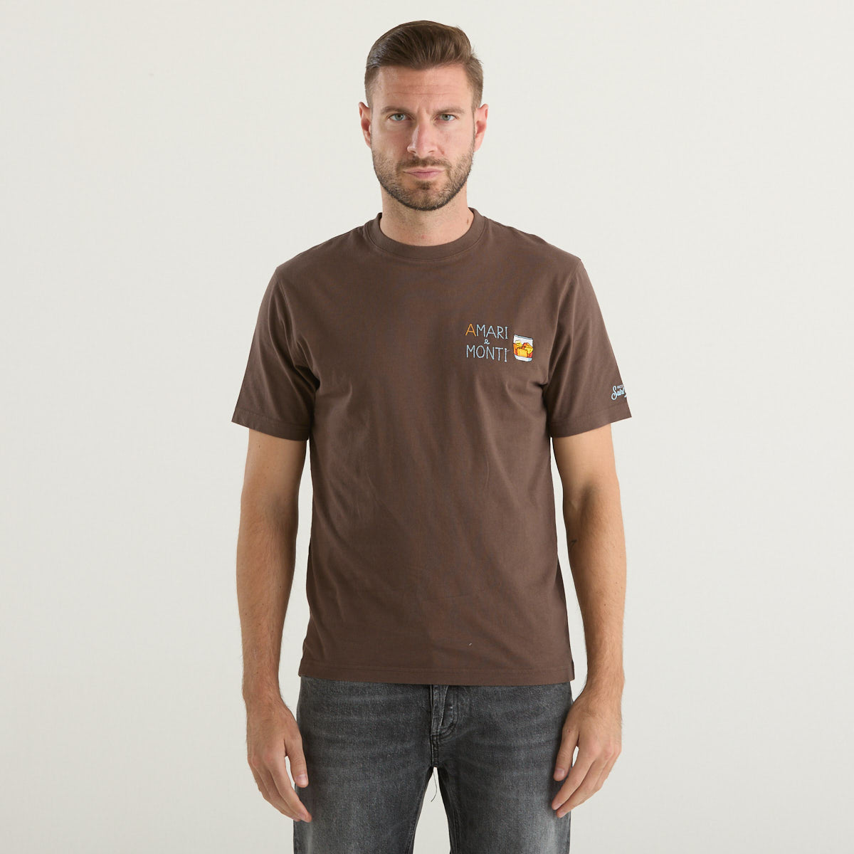 Mc2 Saint Barth t-shirt amari e monti marrone
