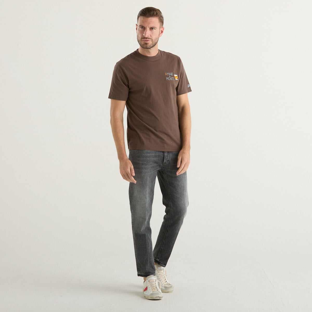 Mc2 Saint Barth t-shirt amari e monti marrone