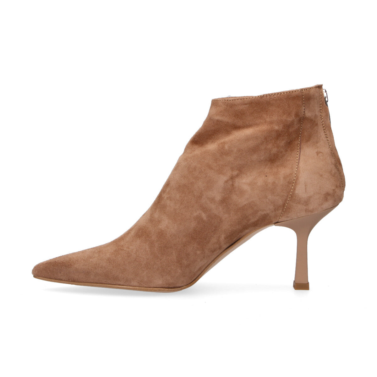 Ovyè tronchetto in camoscio beige