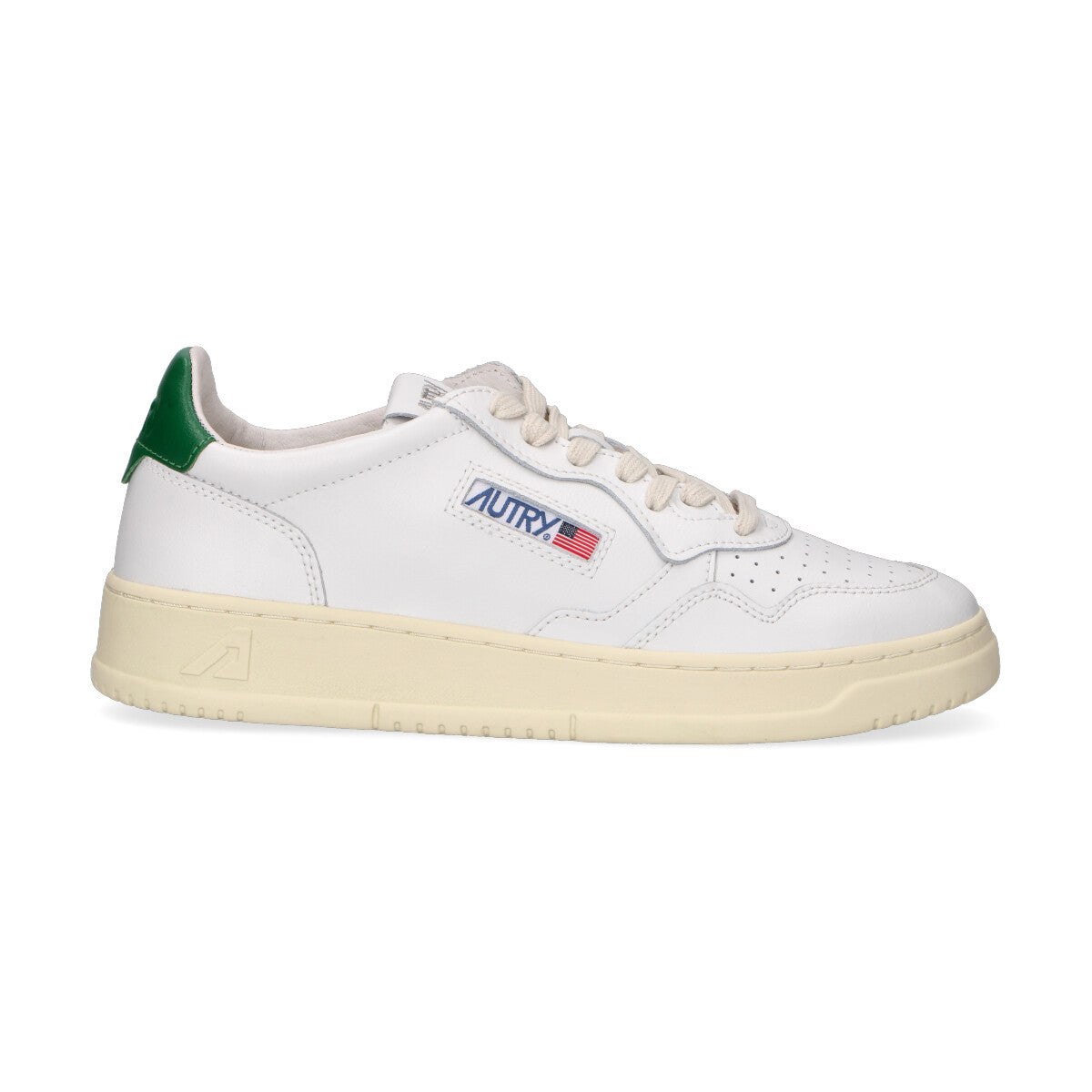 Autry sneaker Medialist Low in pelle bianca verde