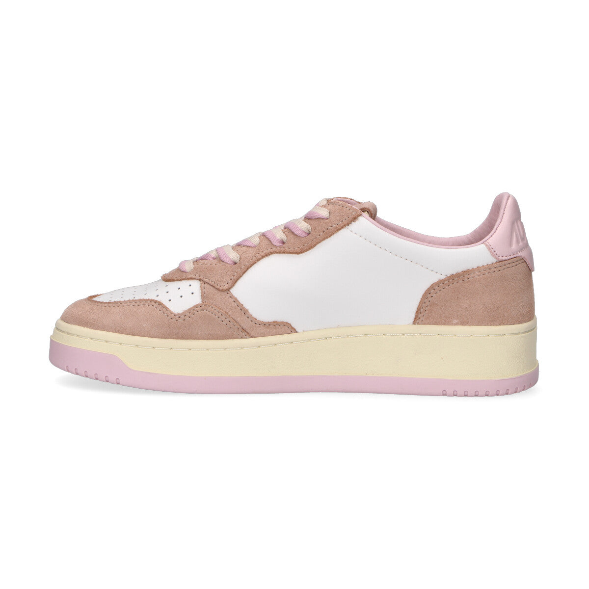 Autry sneaker Medialist Low in camoscio beige rosa