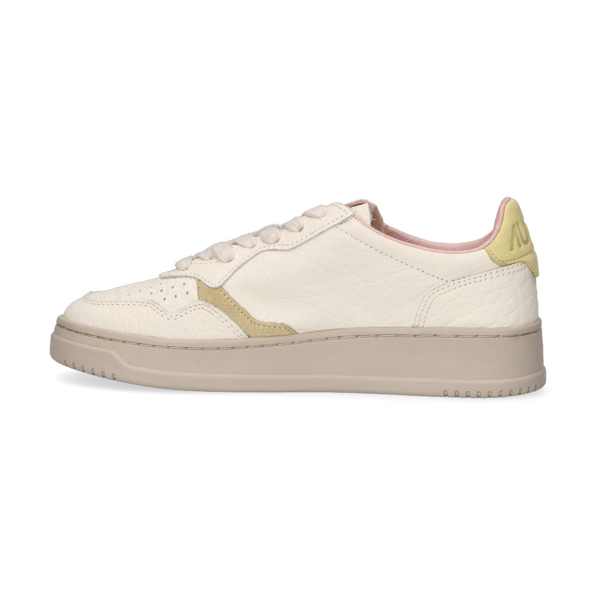 Autry sneaker Medalist Low in pelle rosa gialla