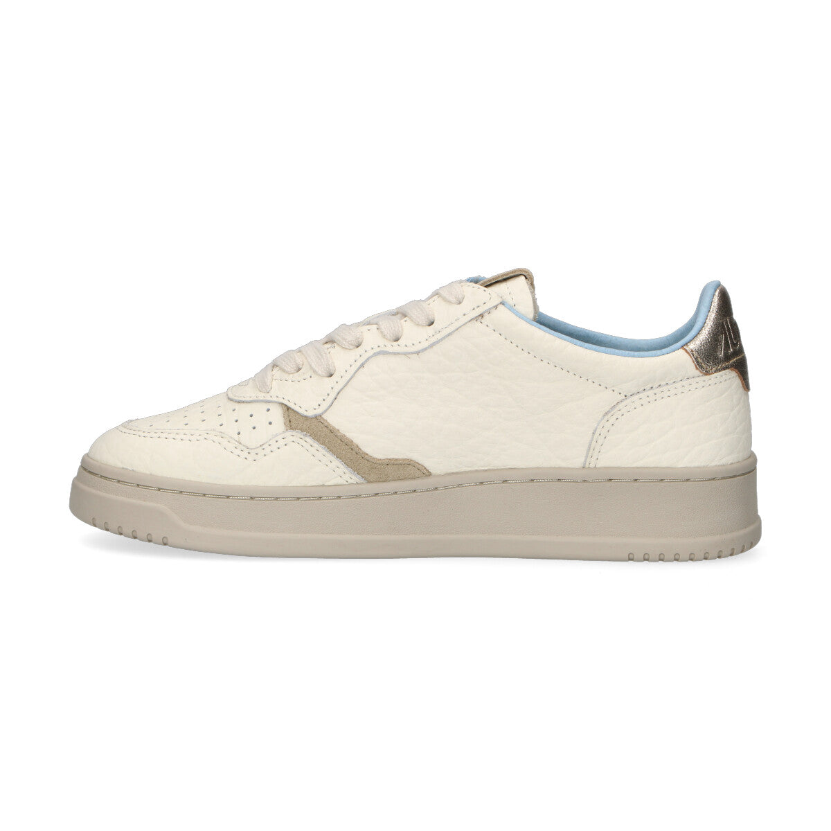 Autry sneaker Medialist low pelle bianca laminata