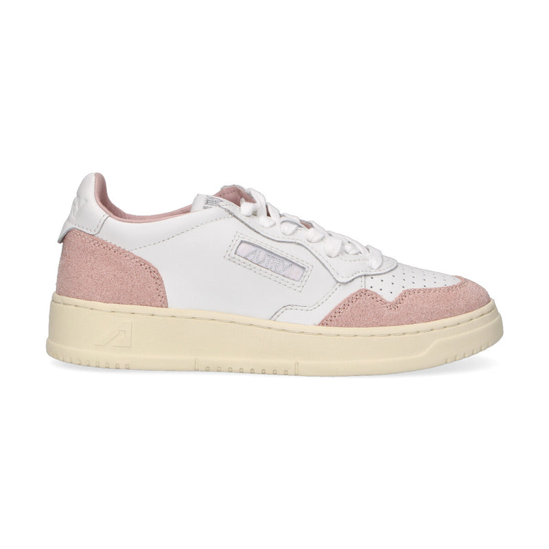 Autry sneaker Medialist Low in pelle glitter rosa