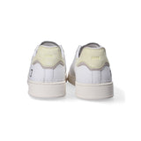 D.A.T.E. sneaker Base calf white yellow