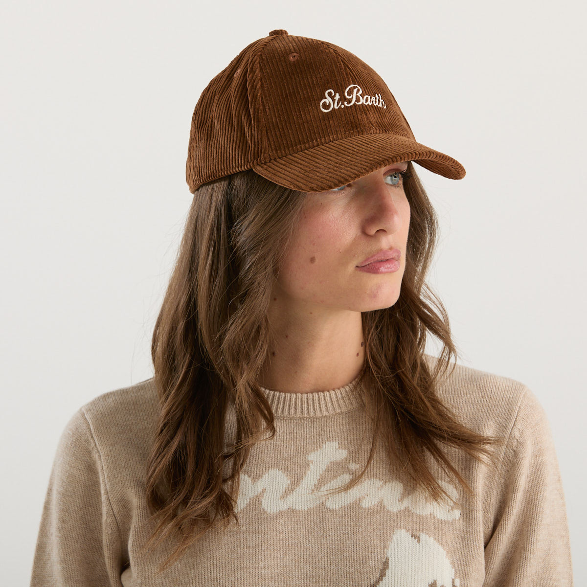 Mc2 Saint Barth baseball cap velluto marrone