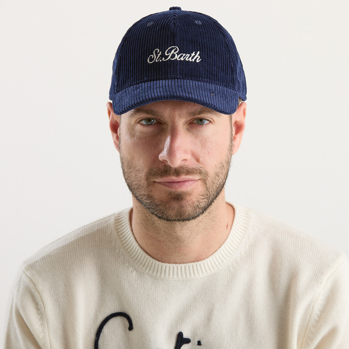 Mc2 Saint Barth baseball cap velluto blu