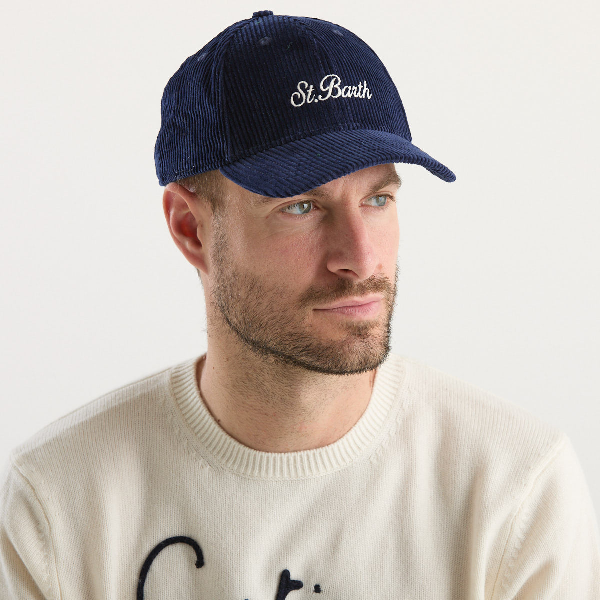 Mc2 Saint Barth baseball cap velluto blu