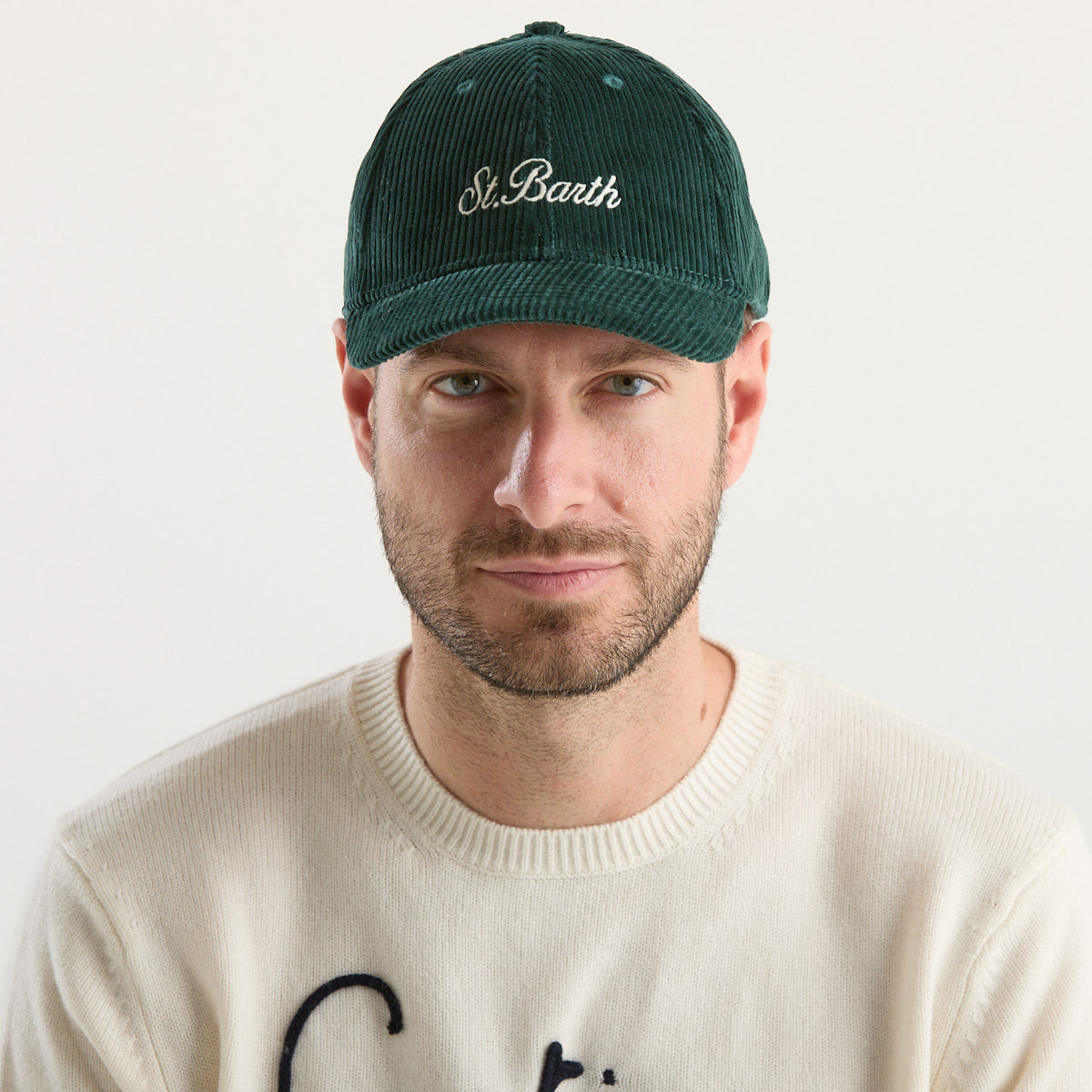 Mc2 Saint Barth baseball cap velluto verde