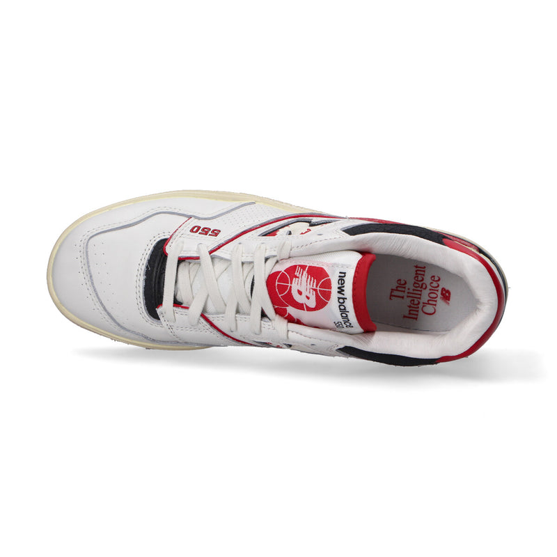 New Balance 550 sneaker bianco rosso
