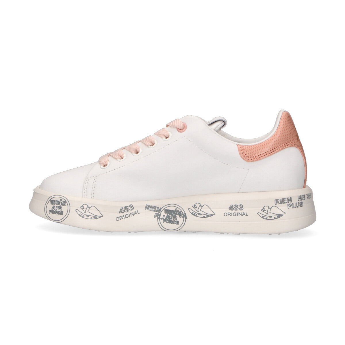 Premiata sneaker Belle in pelle bianca