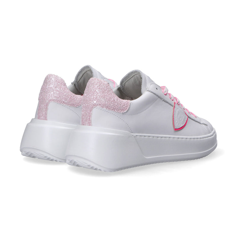 Philippe Model sneakers Tres Temple bianca fuxia