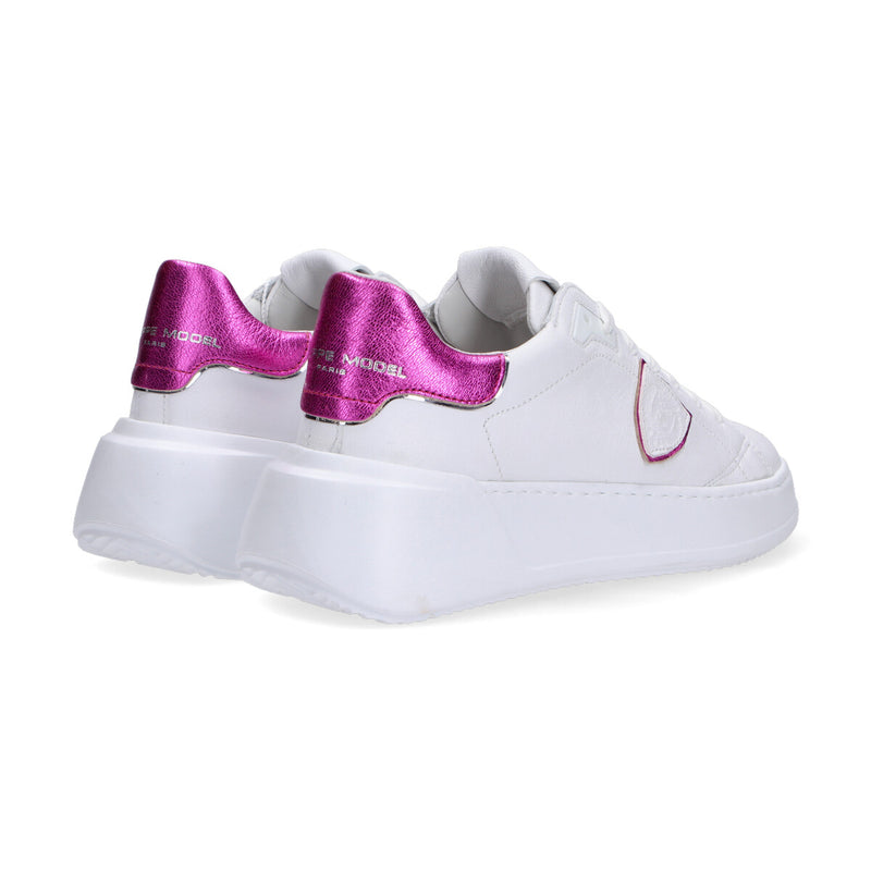Philippe Model sneakers Tres Temple bianca fuxia
