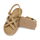 Bohonomad sandalo in corda beige