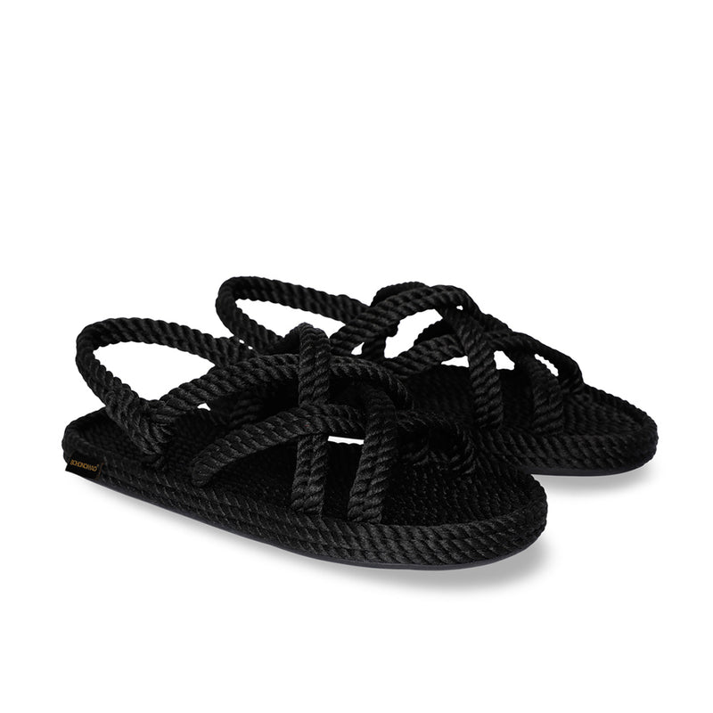 Bohonomad sandalo in corda nero