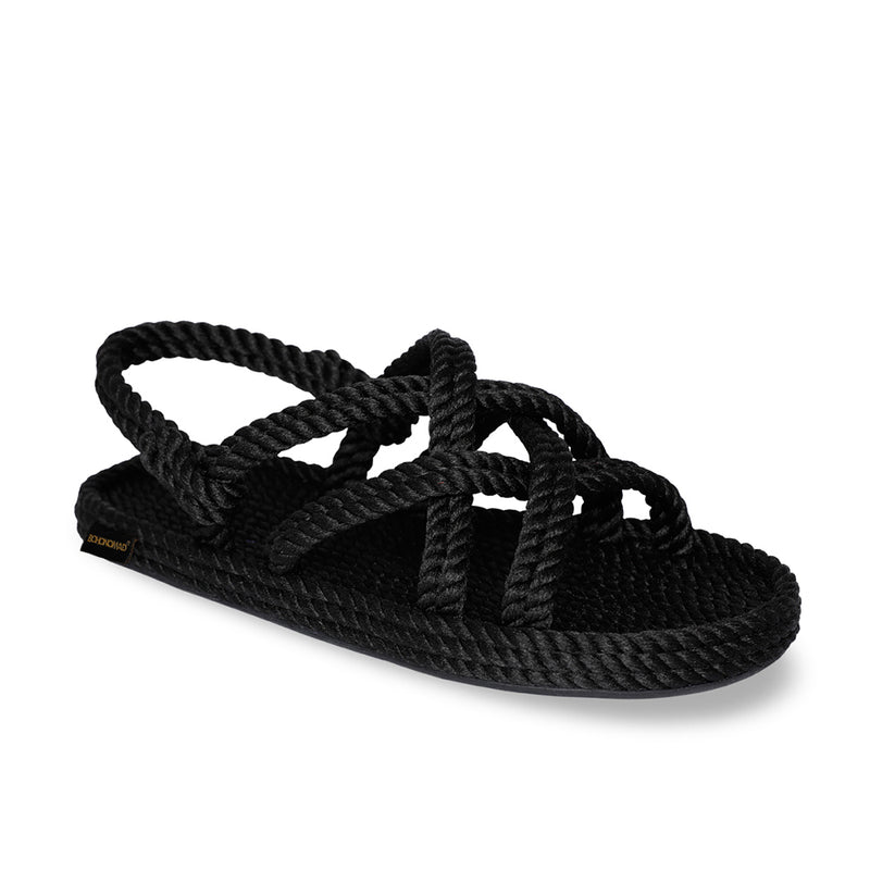 Bohonomad sandalo in corda nero