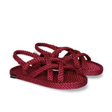 Bohonomad sandalo in corda bordeaux