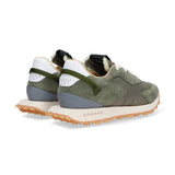 Run Of sneaker Bosco camoscio nylon verde