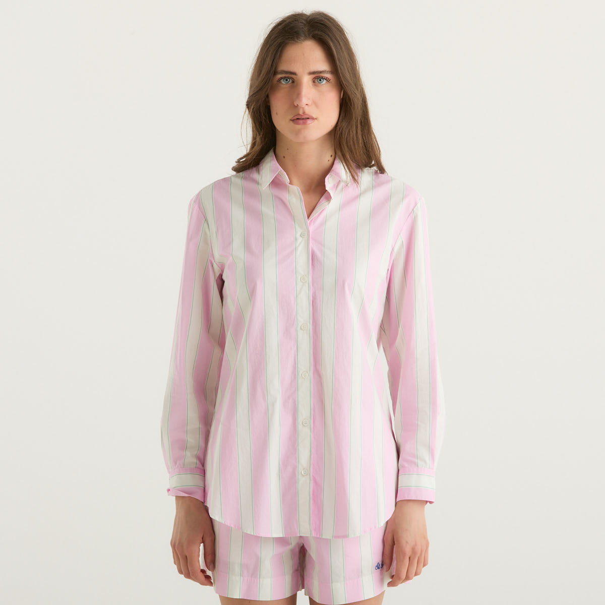 Mc2 Saint Barth camicia a righe rosa