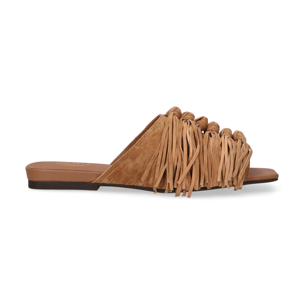 Ash ciabatta Brigitte con frange camoscio cuoio