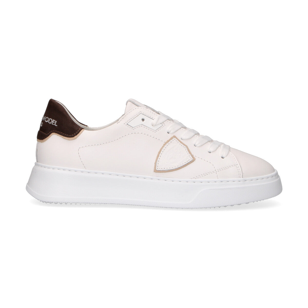 Philippe Model sneaker Temple bianca marrone