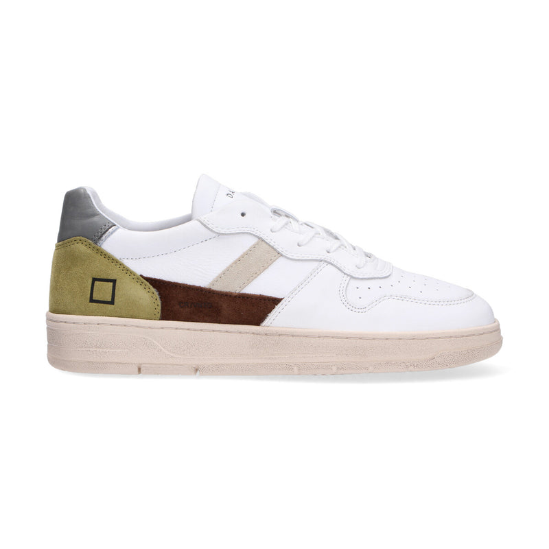 D.A.T.E. Sneaker Court 2.0 Vintage calf white army