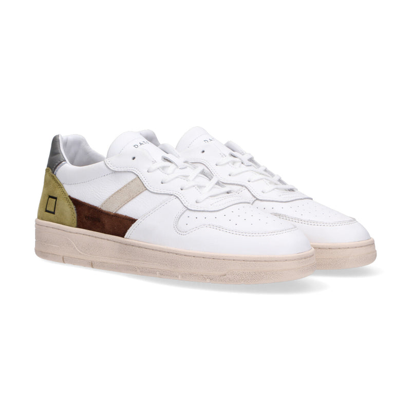 D.A.T.E. Sneaker Court 2.0 Vintage calf white army