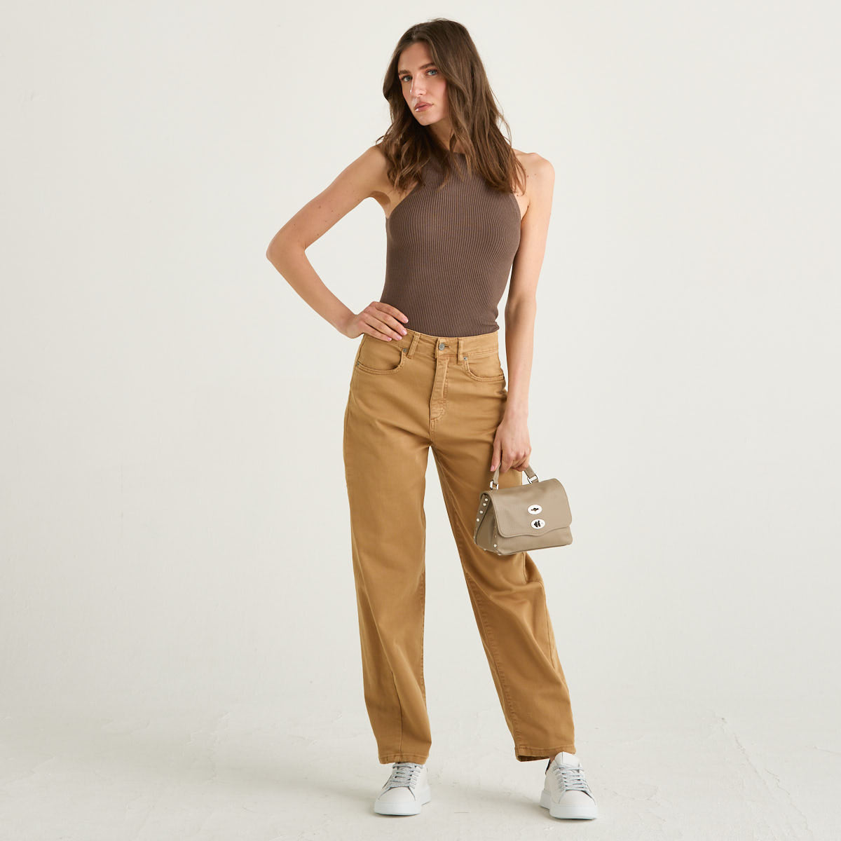 Souvenir jeans in cotone cammello