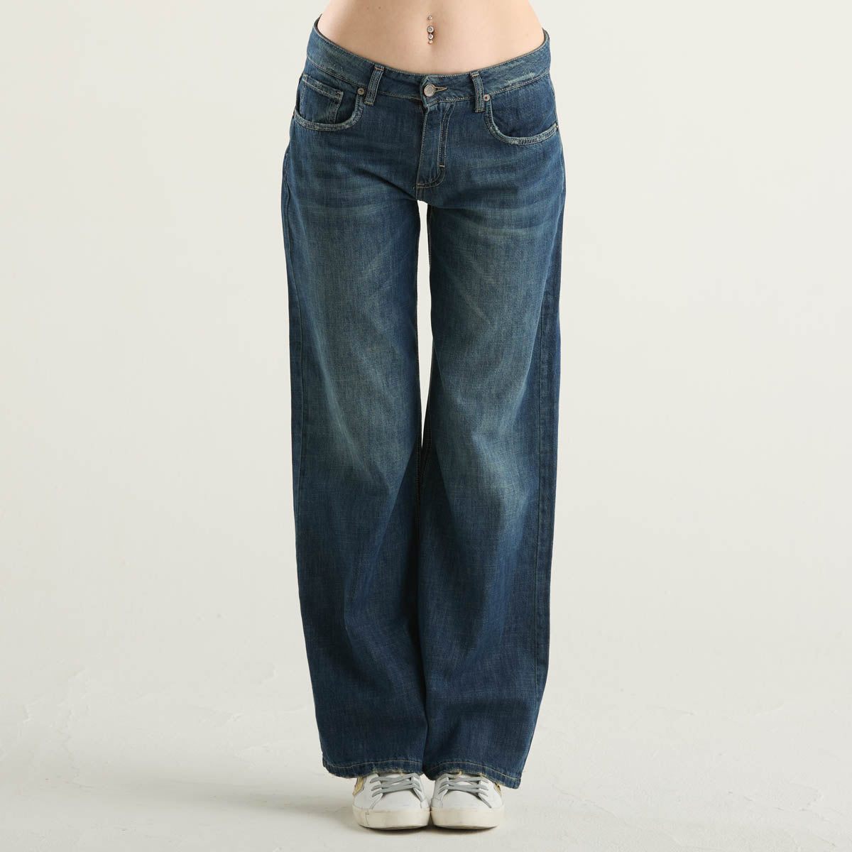 Souvenir jeans ampio slavato scuro