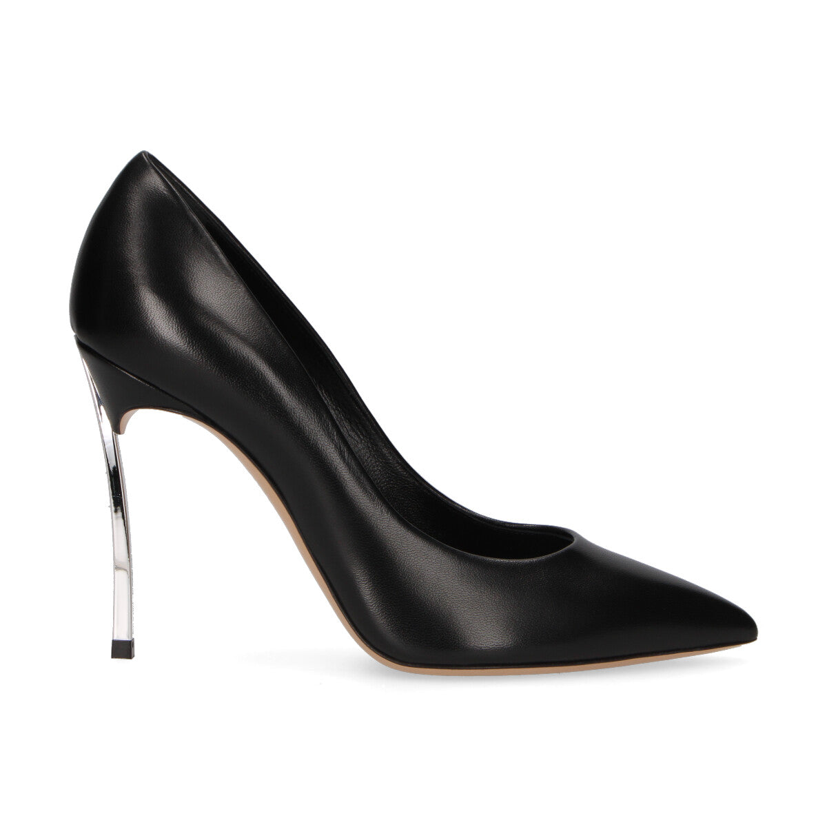 Casadei decolltè Blade in pelle nera