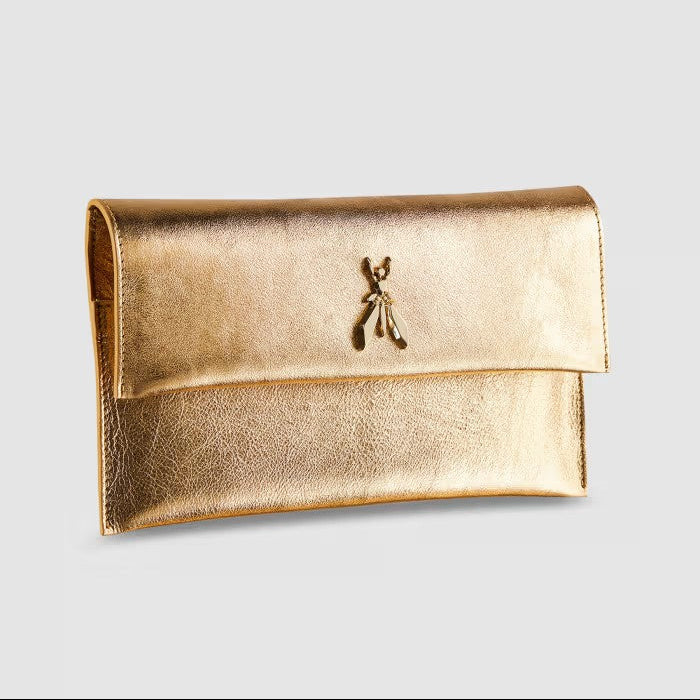 Patrizia Pepe pochette tracolla staccabile oro