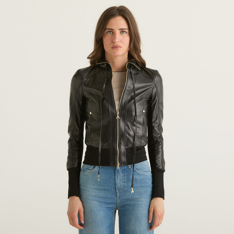 Patrizia Pepe giacca in pelle blouson