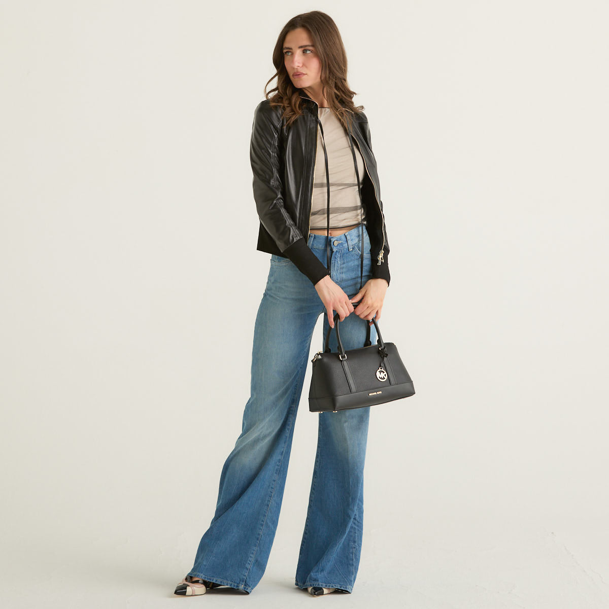 Patrizia Pepe giacca in pelle blouson