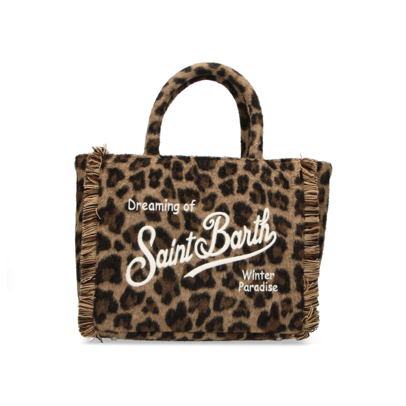 MC2 Saint Barth borsa colette misto lana leopard