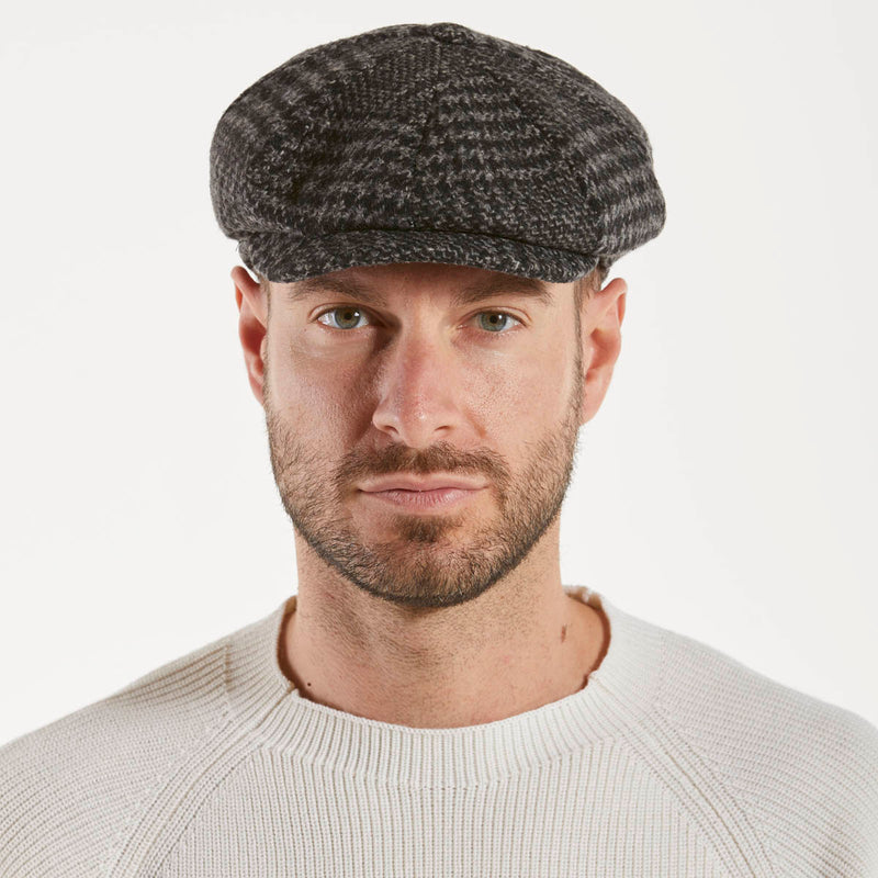 Bastoncino cappello fantasia grigio