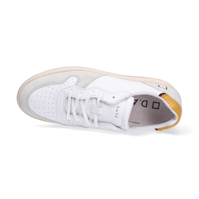D.A.T.E. Sneaker Court basic white ocher